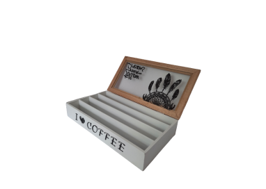 Coffret Bois Thermomètre émail + 2 Verres Raisin - Arémail-Emalia - NEUF
